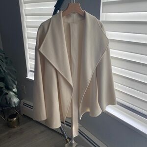 The Curated Wrap Jacket in Ecru, size M